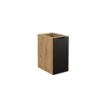 Külgkapp Comad Luxor Black 30 cm, matt must ja õlitatud tamm