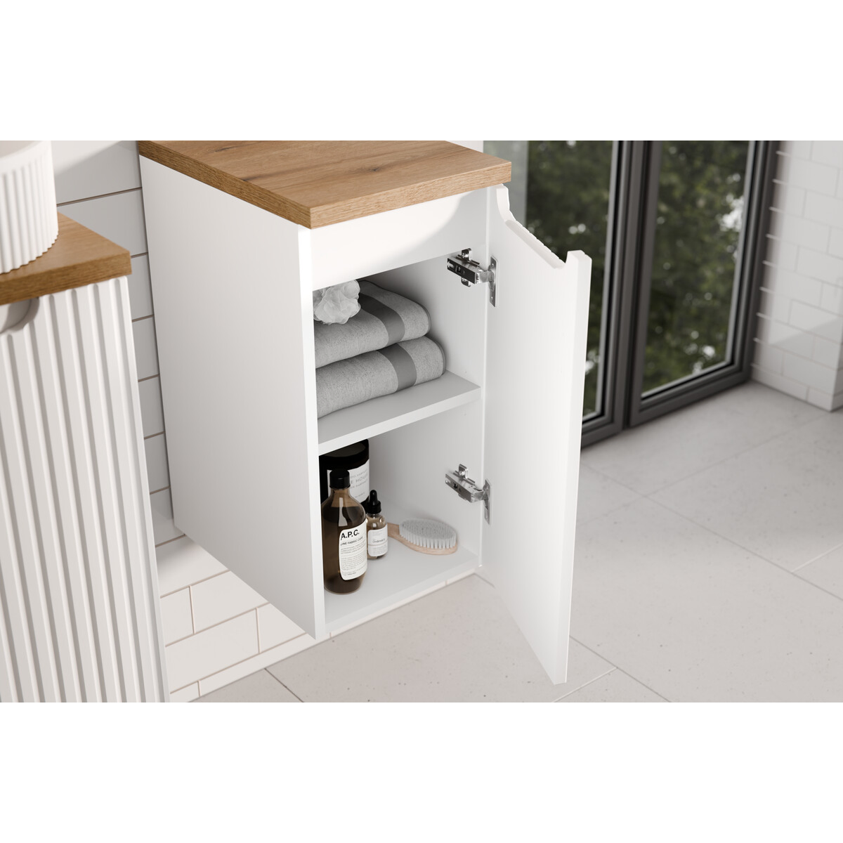 Külgkapp Comad Nova White 30 cm, matt valge