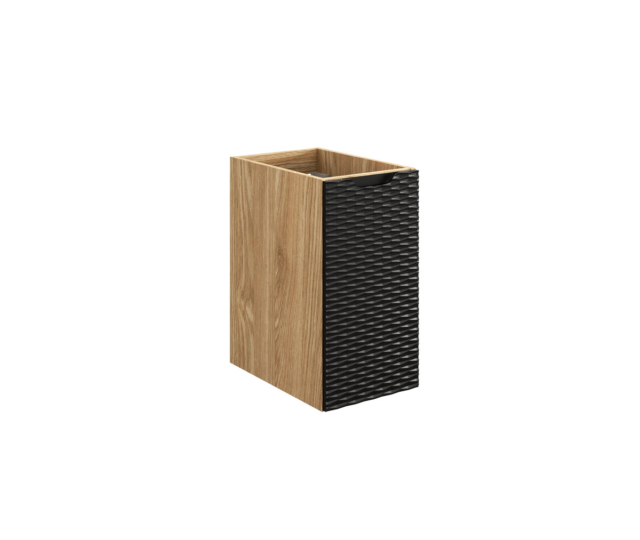 Külgkapp Comad Ocean Black 30 cm, matt must ja õlitatud tamm