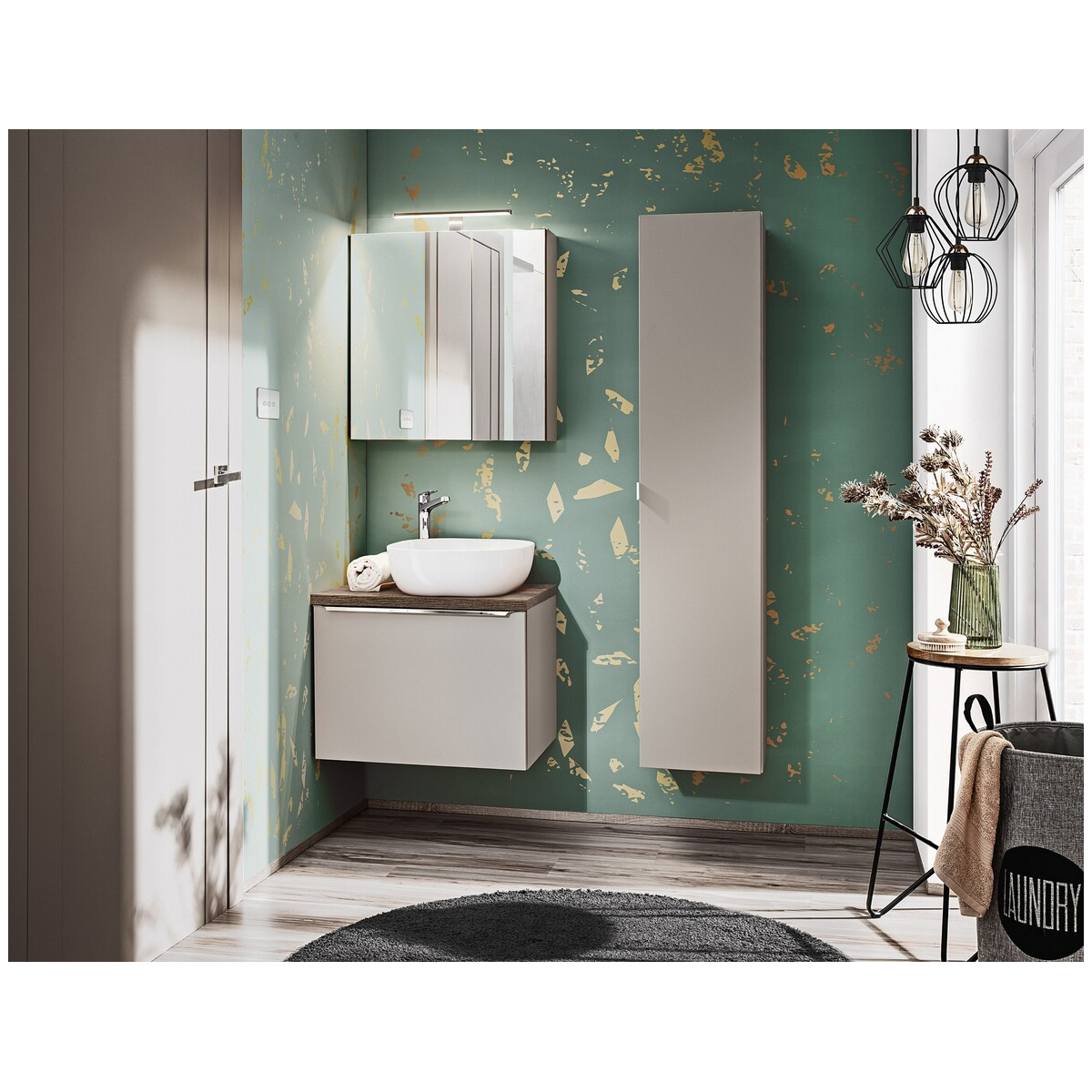 LED-valgusti Comad Viento 30 cm, kroom