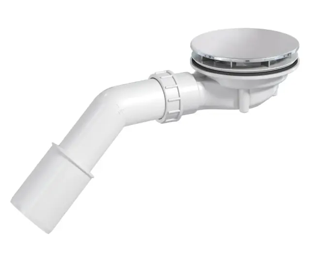 Madal dušialuse sifoon Deante 90 mm, kroom