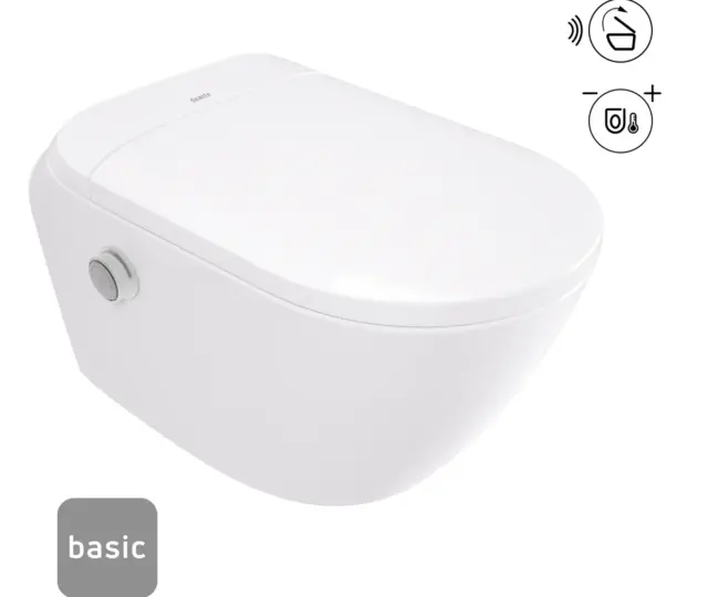 Nutikas WC-pott automaatse prill-lauaga Deante Silia basic 588x348 mm, valge