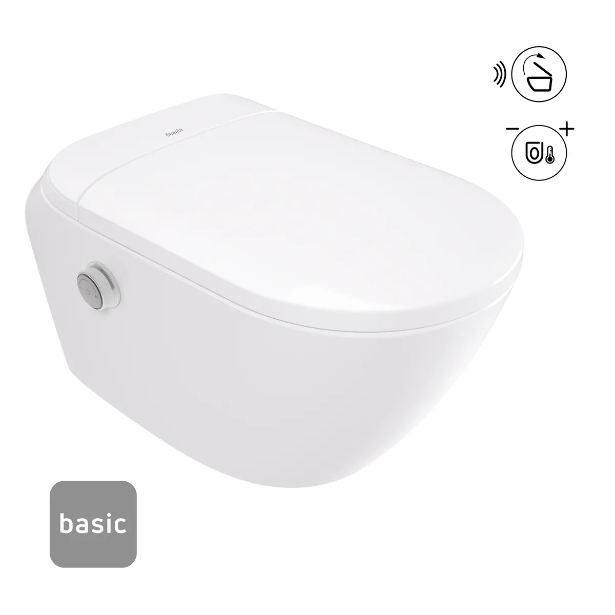 Nutikas WC-pott automaatse prill-lauaga Deante Silia basic 588x348 mm, valge