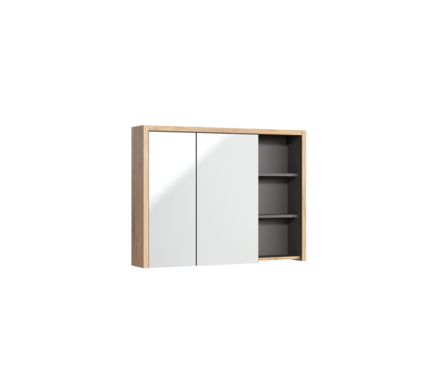 Peegelkapp Comad Devon 100 cm, Shetlandi tamm ja grafiit