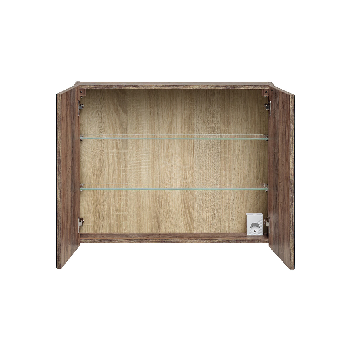 Peegelkapp Comad Santa Fe Oak 80 cm, Santa Fe vintage-tamm