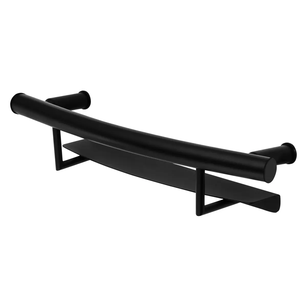 Riiuliga tugikäepide Deante Vital 52 cm, matt must