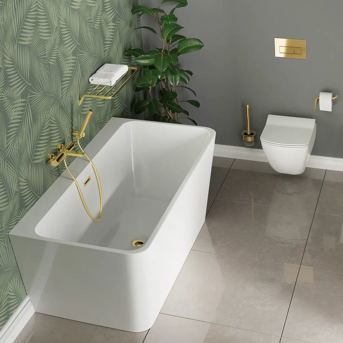 Seinapealne WC-pott Deante Blur 513x370 mm, valge