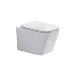 Seinapealne WC-pott prill-lauaga Comad 34 × 49,5 cm, läikiv valge