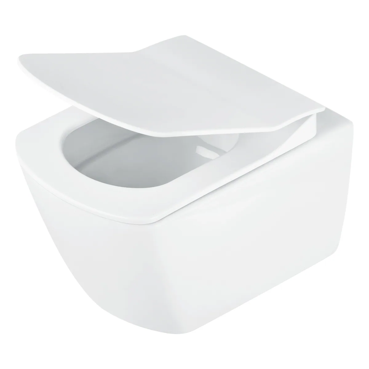 Seinapealne WC-pott prill-lauaga Deante Blur 513x370 mm, valge