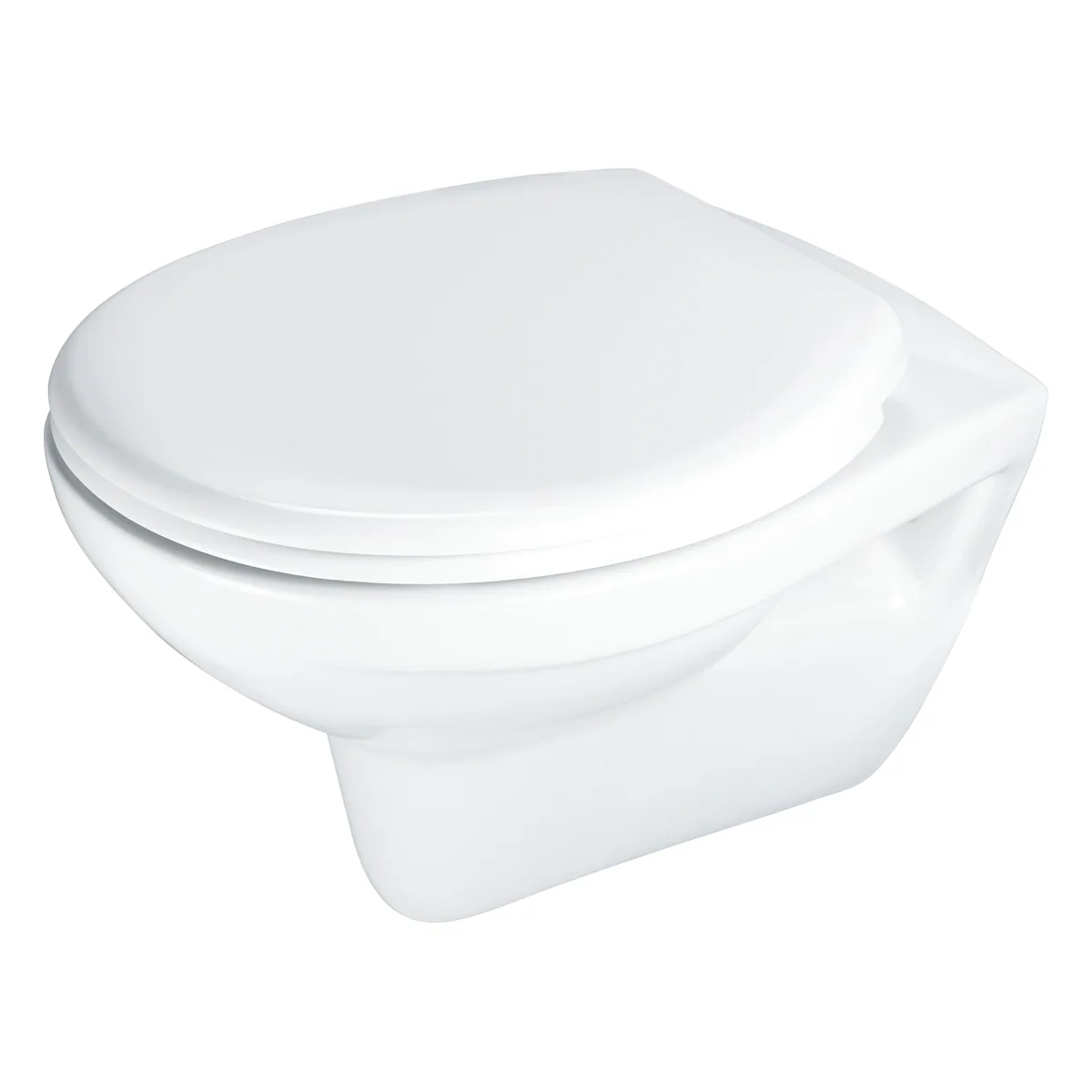 Seinapealne WC-pott prill-lauaga Deante Boro 529x375 mm, valge