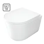 Seinapealne WC-pott prill-lauaga Deante Jasmin 490x360 mm, valge
