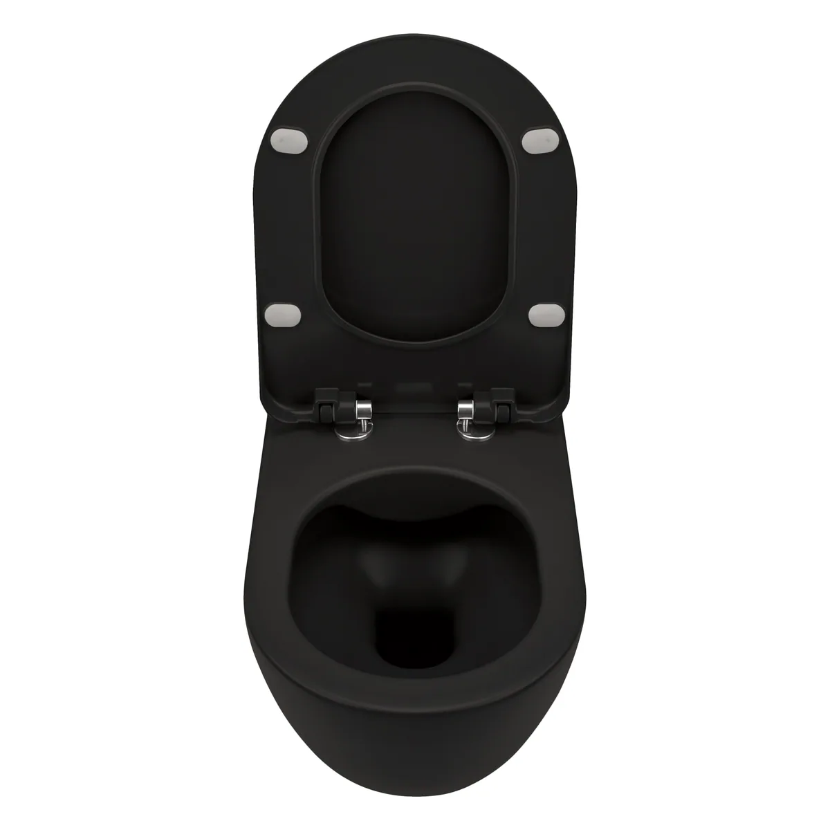 Seinapealne WC-pott prill-lauaga Deante Peonia 510x360 mm, must