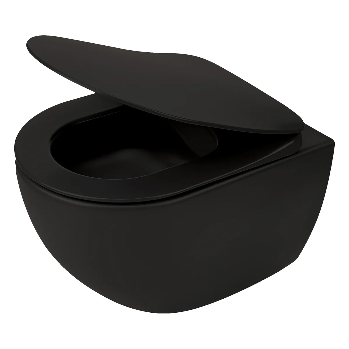 Seinapealne WC-pott prill-lauaga Deante Peonia 510x360 mm, must