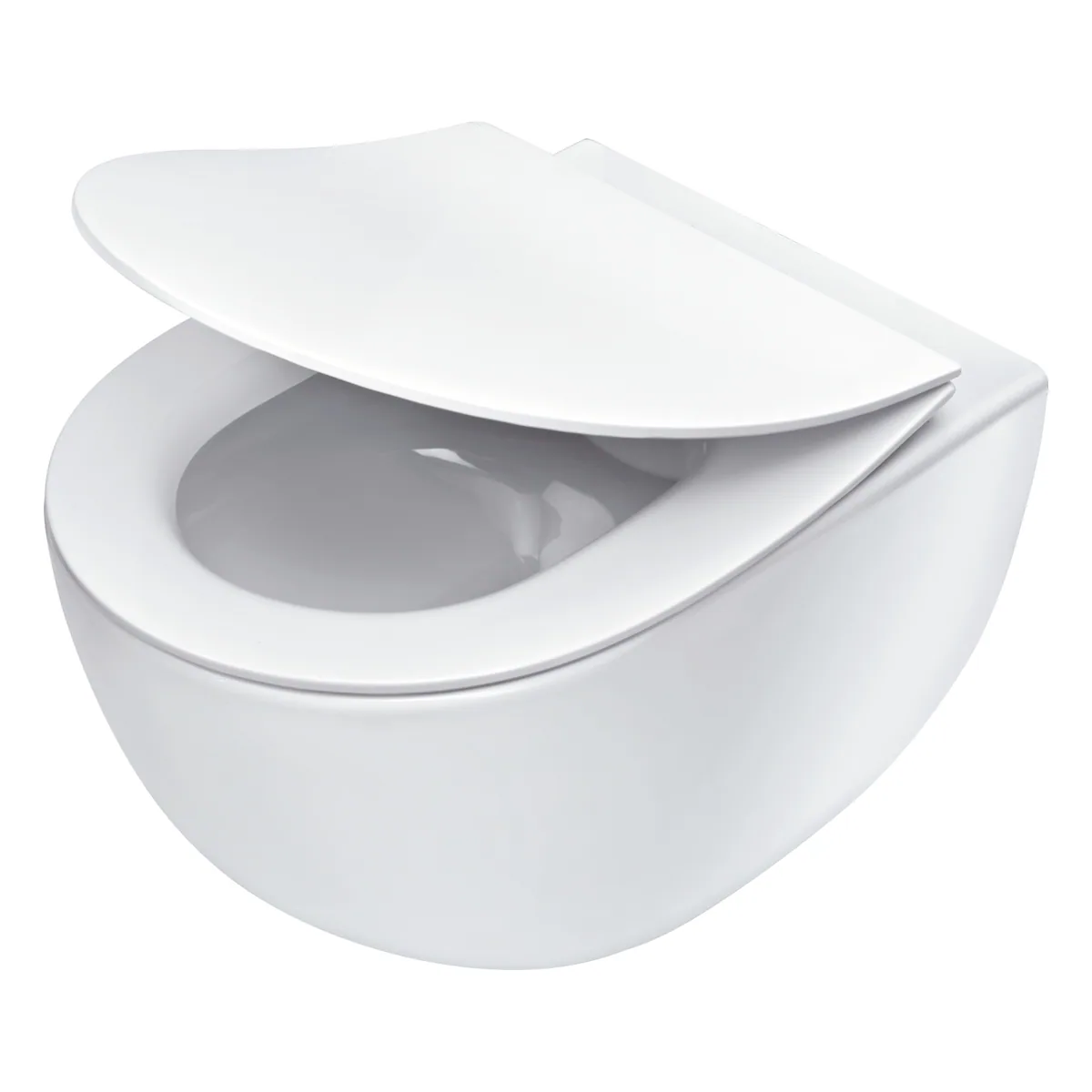 Seinapealne WC-pott prill-lauaga Deante Peonia, valge