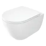 Seinapealne WC-pott prill-lauaga Deante Round 515x362 mm, valge