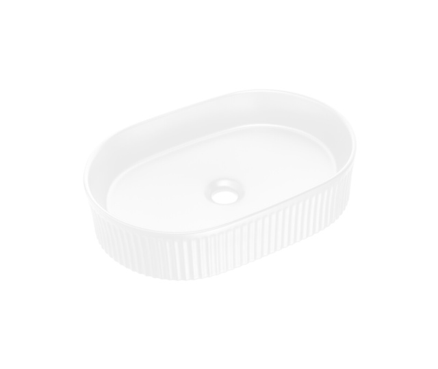 Tööpinnapealne valamu Comad Beyond 5 48 × 32,5 cm, läikiv valge