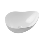 Tööpinnapealne valamu Comad Cloud Free 51 × 39 cm, läikiv valge
