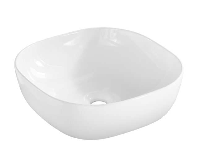 Tööpinnapealne valamu Comad Smile 40 41 × 41 cm, valge