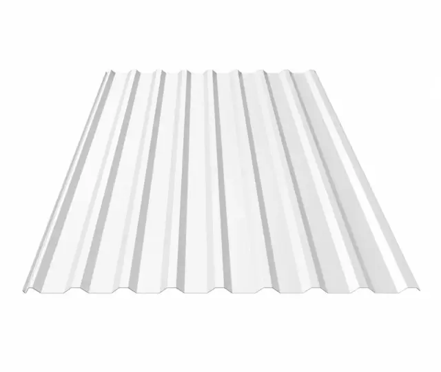 Trapetsprofiil katuseplekk TP-18 polüester RR20 valge