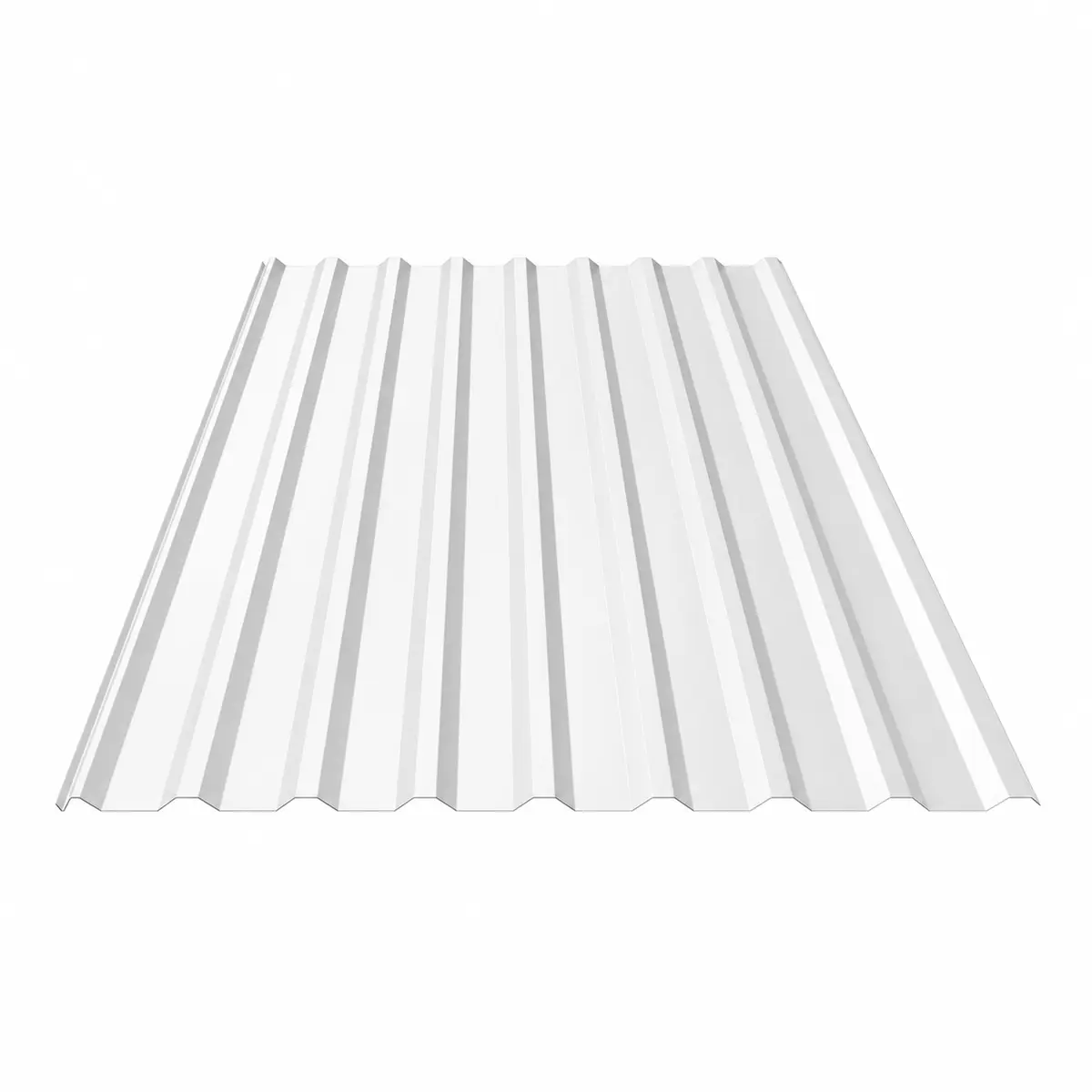 Trapetsprofiil katuseplekk TP-18 polüester RR20 valge