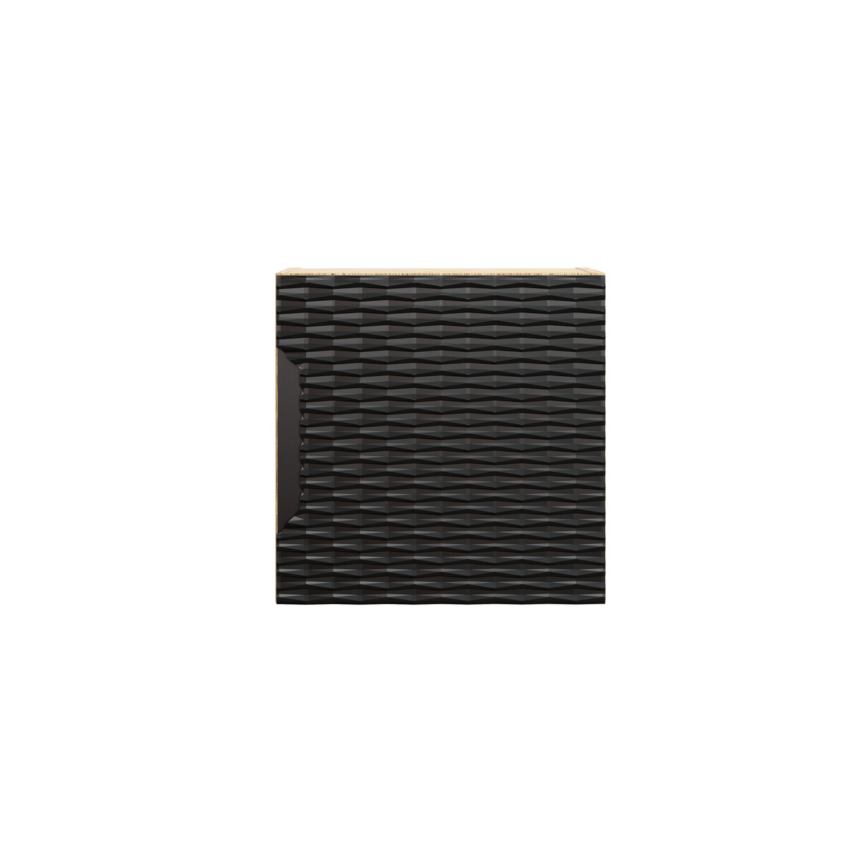 Ülakapp Comad Ocean Black 35 × 35 cm, matt must ja õlitatud tamm