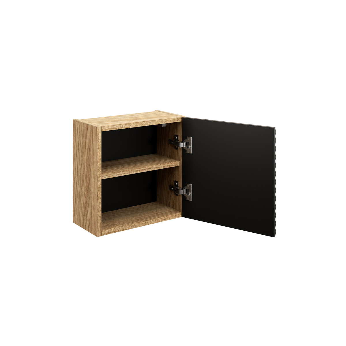 Ülakapp Comad Ocean Black 35 × 35 cm, matt must ja õlitatud tamm