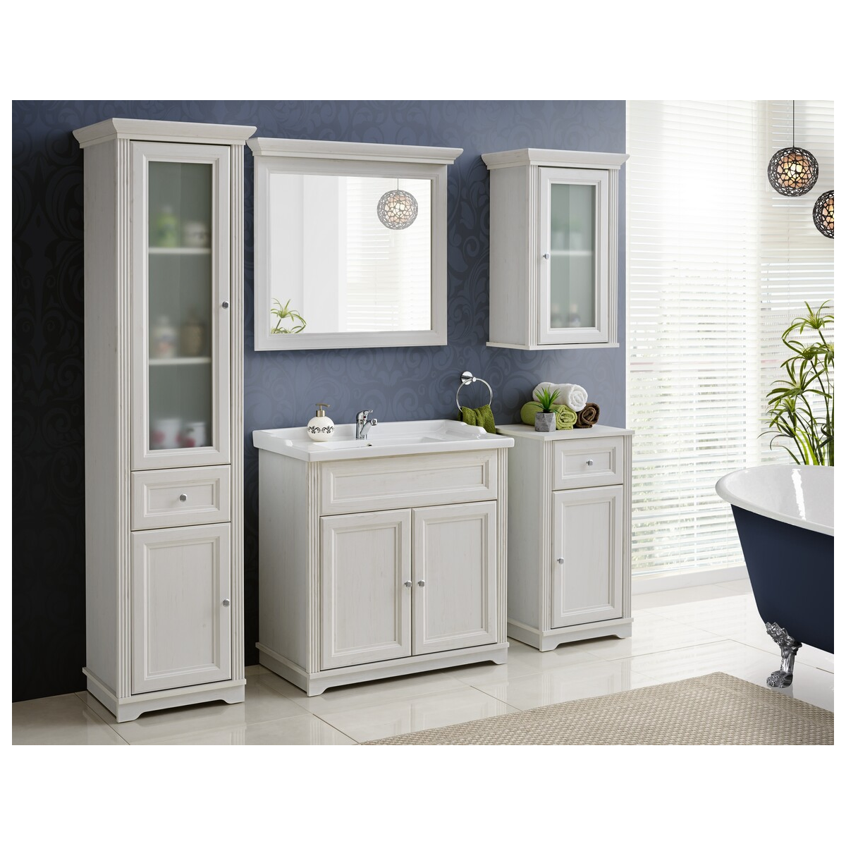 Ülakapp Comad Palace White 48 cm, valge