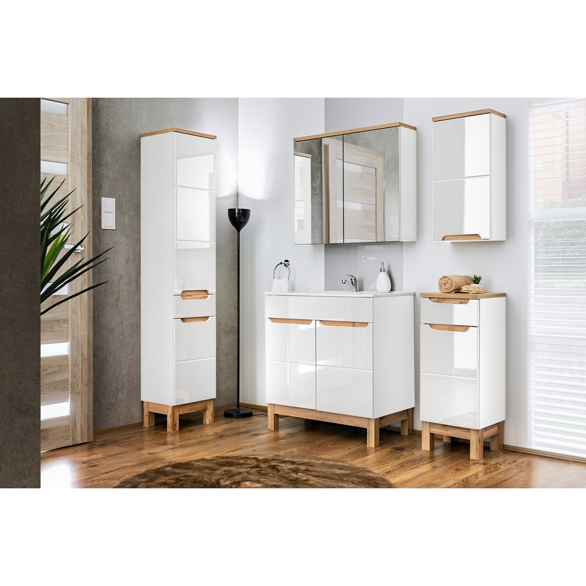 Valamukapp Comad BALI WHITE 80 cm, valge