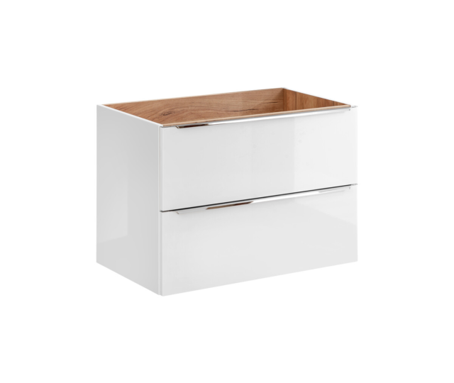 Valamukapp Comad CAPRI WHITE 80 cm, läikiv valge ja Craft-tamm