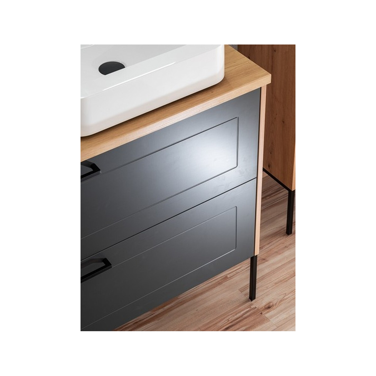 Valamukapp Comad Madera Grey 60 cm, Artisani tamm ja grafiit