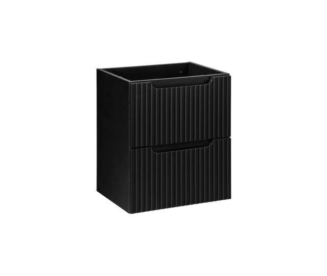 Valamukapp Comad Nova Black 50 × 57 cm, 2 sahtlit, matt must