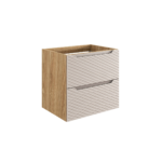 Valamukapp Comad Ocean Beige 60 × 57 cm, 2 sahtlit, õlitatud tamm ja beež