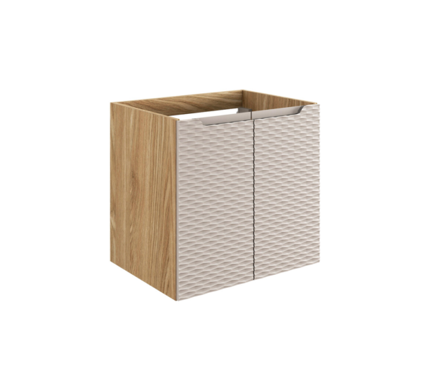 Valamukapp Comad Ocean Beige 60 × 57 cm, 2 ust, õlitatud tamm ja beež