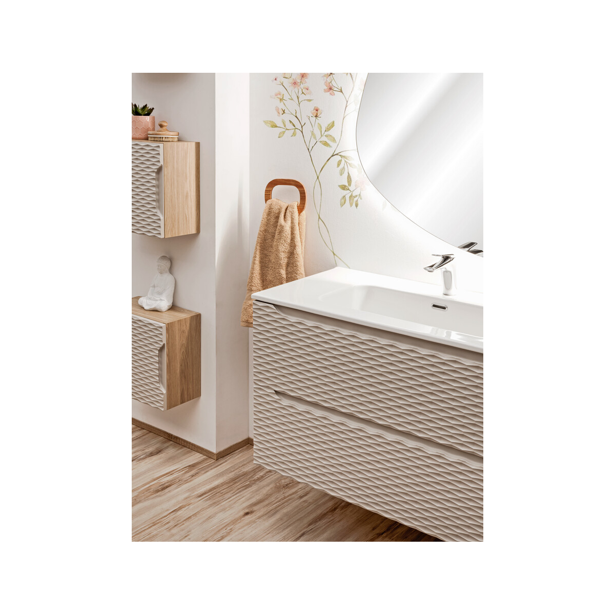 Valamukapp Comad Ocean Beige 70 cm, õlitatud tamm ja beež