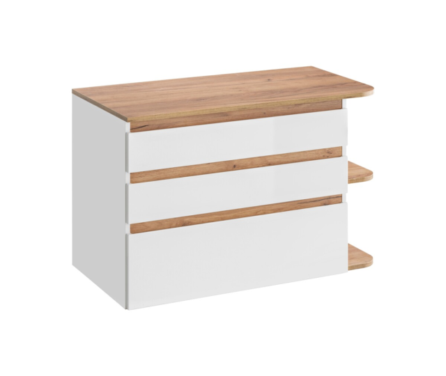 Valamukapp Comad Platinum 94 cm, valge ja Craft-tamm