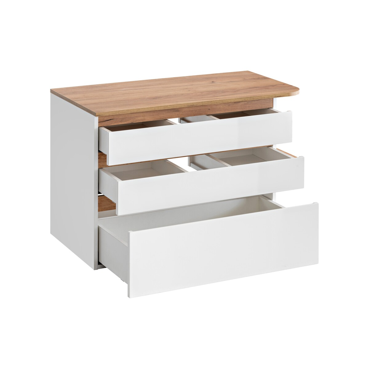 Valamukapp Comad Platinum 94 cm, valge ja Craft-tamm