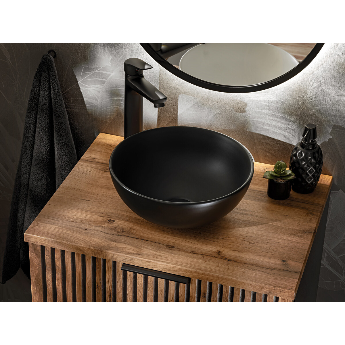 Valamukapp Comad Xilo 80 cm, Wotani tamm ja hall kivi