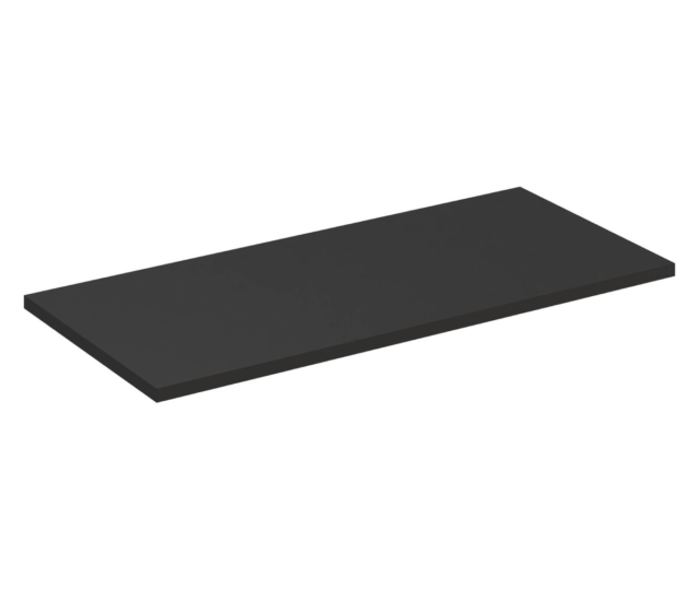 Vannitoa töötasapind Comad Black 120 × 46 × 2,5 cm, matt must