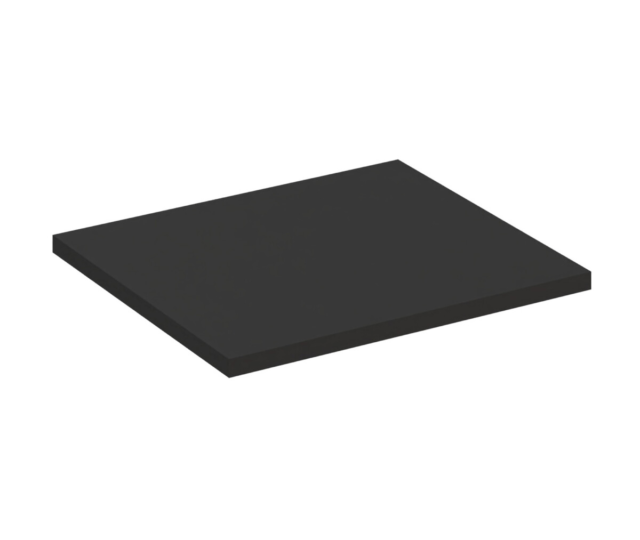 Vannitoa töötasapind Comad Black 60 × 46 × 2,5 cm, matt must
