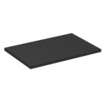Vannitoa töötasapind Comad Black 80 × 46 × 2,5 cm, matt must