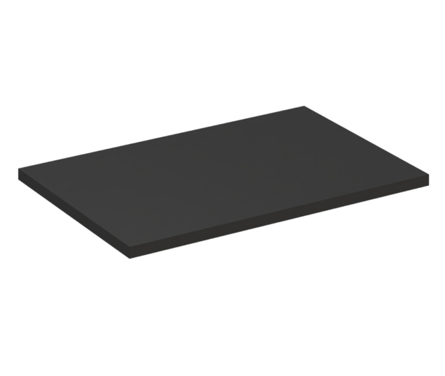 Vannitoa töötasapind Comad Black 80 × 46 × 2,5 cm, matt must