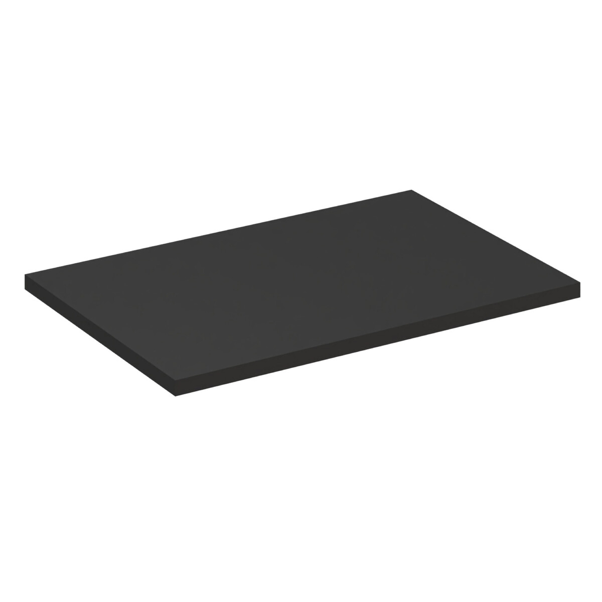 Vannitoa töötasapind Comad Black 80 × 46 × 2,5 cm, matt must