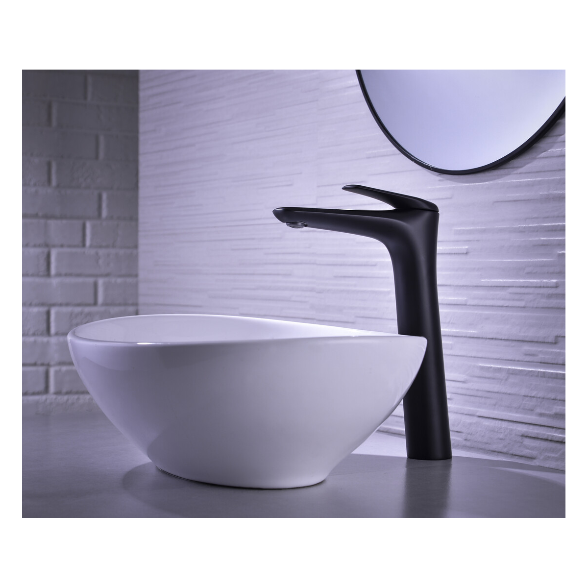 Vannitoa töötasapind Comad Countertop Tall Taps 5 × 19 × 29 cm, matt must