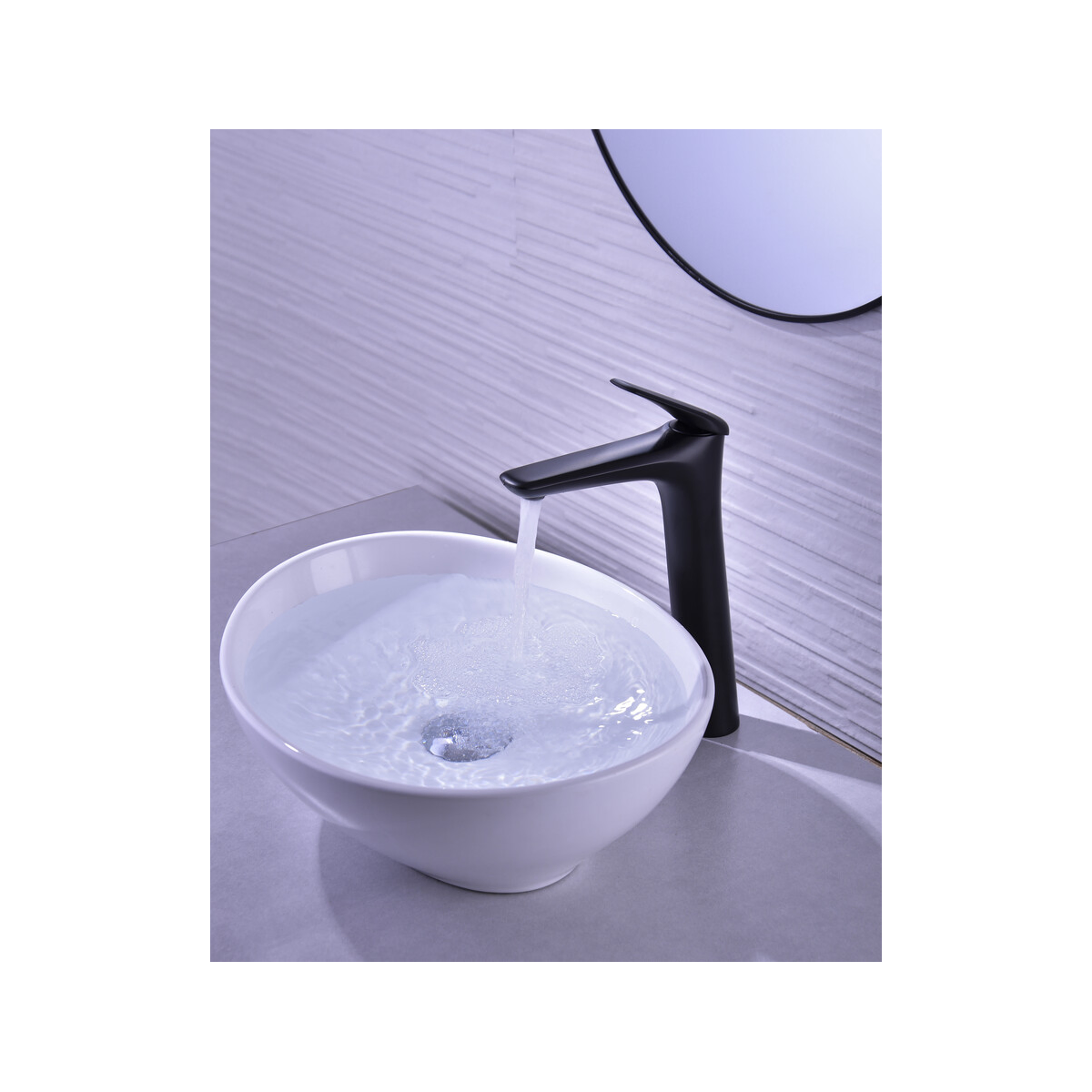 Vannitoa töötasapind Comad Countertop Tall Taps 5 × 19 × 29 cm, matt must
