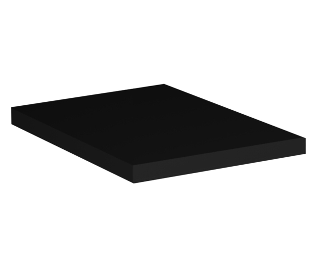 Vannitoa töötasapind Comad Nova Black 20,4 × 40 × 2,5 cm, matt must