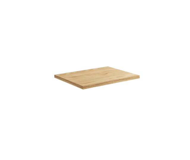 Vannitoa töötasapind Comad Ocean 60 × 46 × 2,5 cm, õlitatud tamm