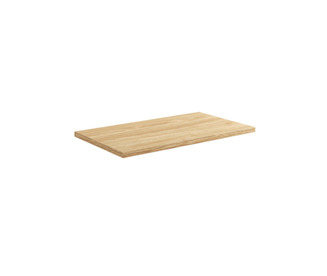 Vannitoa töötasapind Comad Ocean 80 × 46 × 2,5 cm, õlitatud tamm