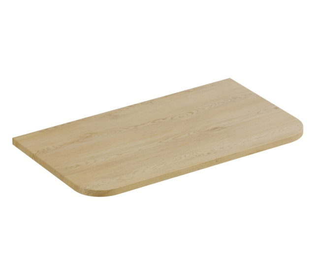 Vannitoa töötasapind Comad Ovalia Cremona 80,4 × 45,8 × 2,2 cm, Cremona tamm