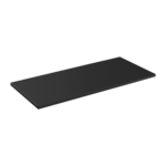 Vannitoa töötasapind Comad Santa Fe Black 120,4 × 46 × 2,5 cm, matt must