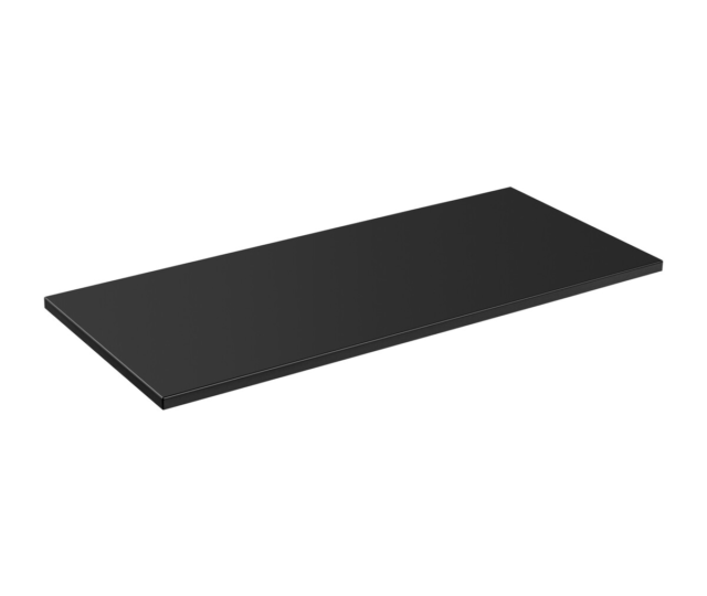 Vannitoa töötasapind Comad Santa Fe Black 120,4 × 46 × 2,5 cm, matt must
